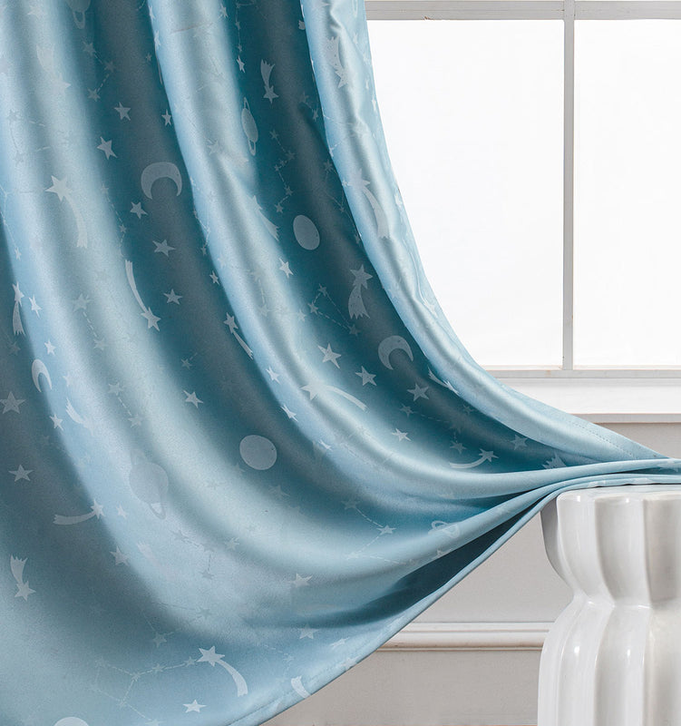 Κουρτίνα Φωσφορίζουσα Με Τρέσα Art 6141 Σιέλ