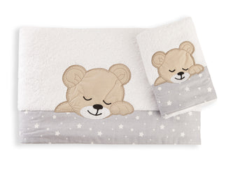 Βρεφική Πετσετα (Σετ 2τμχ) Sleeping Bears Cub