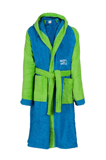 Παιδικό Μπουρνούζι Happy Smile - Μπλε