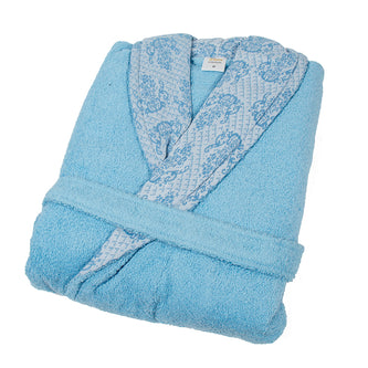 Μπουρνούζι με Γιακά Φάσα 450gsm Γαλάζιο