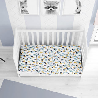 Βρεφικό Σεντόνι με λάστιχο Hearts