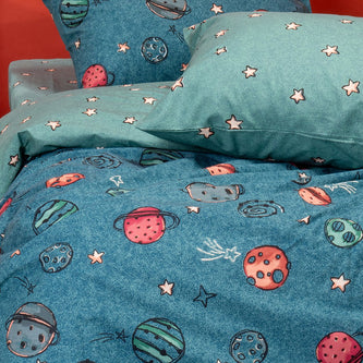 Παιδικά Σεντόνια (Σετ 3τμχ) Μονά Galaxy