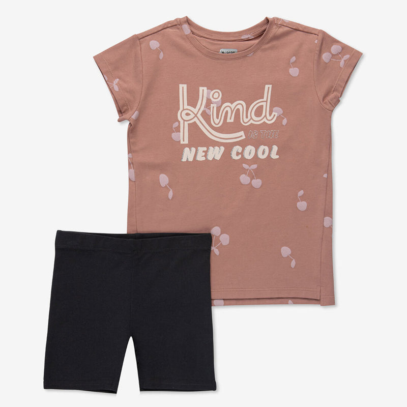 Μπλούζα & Κοντό Κολάν Σετ Cool Girl Minene (2-7 ετών)