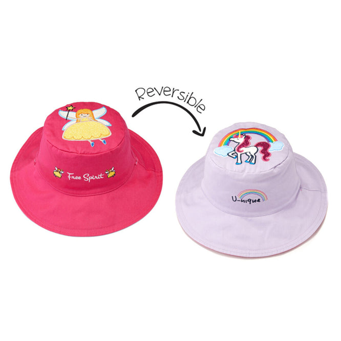 Καπέλο Διπλής Όψης UPF 50+ – Princess/Unicorn (Cotton)