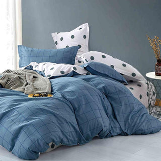 Παιδικά Σεντόνια (Σετ 3τμχ) Μονά Dot Boy Blue