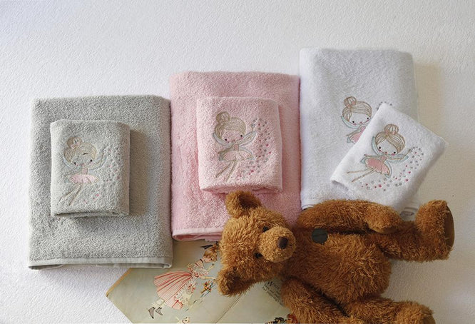 Πετσέτες (Σετ 2τμχ) Baby-Kids Σε Κουτι Fairy
