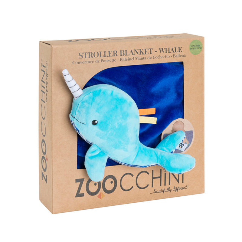 Κουβέρτα Αγκαλιάς & Λίκνου Whale Buddy - Zoocchini