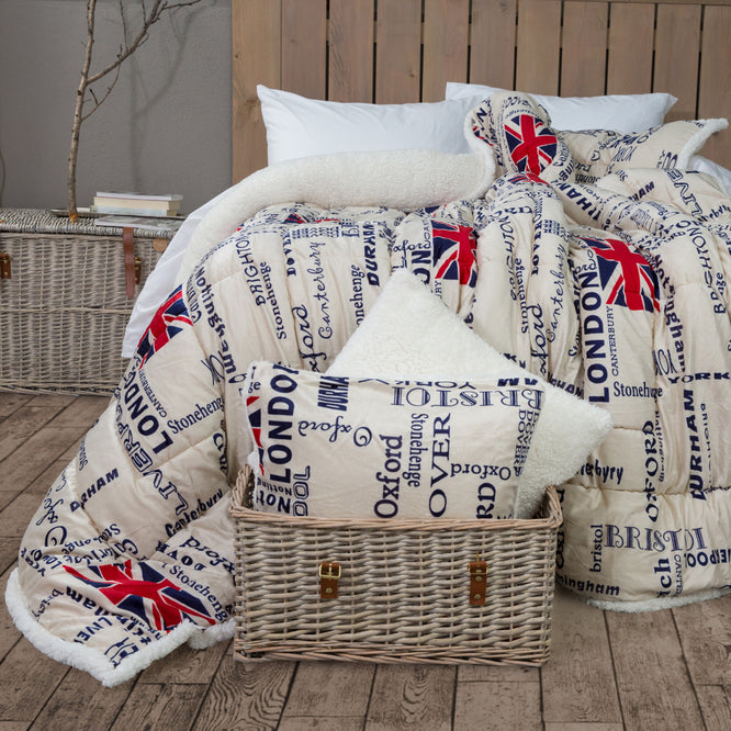 Κουβερτοπάπλωμα Sherpa New England Flag Υπέρδιπλο