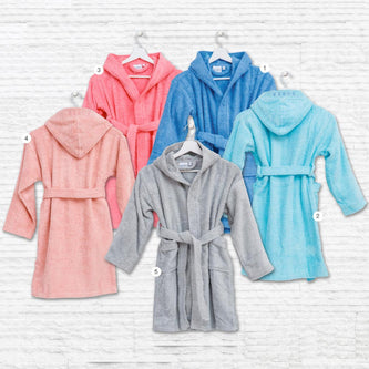 Μπουρνούζι Εφηβικό Με Κουκούλα Teenager Γκρι