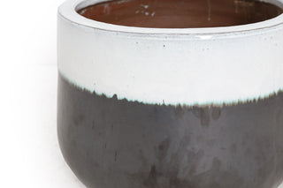 Βάζο Ανθρακί Λευκό (54x54x40)