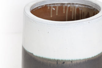 Βάζο Ανθρακί Λευκό (38x38x50)