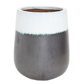 Βάζο Ανθρακί Λευκό (54x54x65)