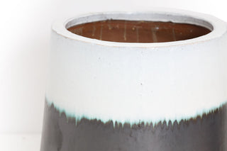 Βάζο Ανθρακί Λευκό (54x54x65)