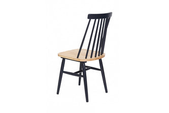 Καρέκλα Τραπεζαρίας Kristie Natural/Navy Blue (42x52x87)