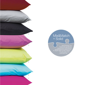 Ζεύγος Μαξιλαροθήκες Solid Μονόχρωμες