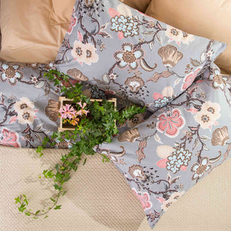 Σεντόνια Εμπριμέ Σετ Miyoko Υπέρδιπλα