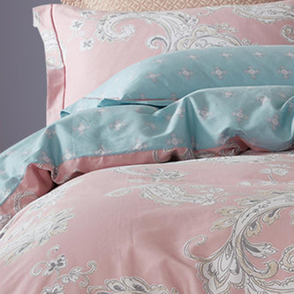 Σεντόνια Εμπριμέ Σετ Paisley Υπέρδιπλα