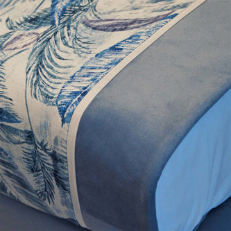 Τραβέρσα Runner Κρεβατιού Blue Fleur - Sleepo